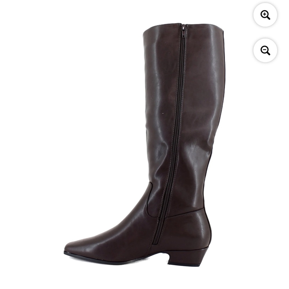 Madden Girl Dark Brown Heeled Boots - Picture 2 of 11